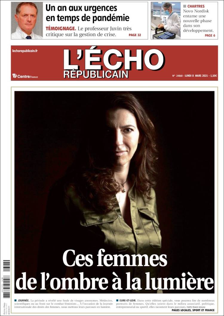 Portada de L'Echo Républicain (Francia)