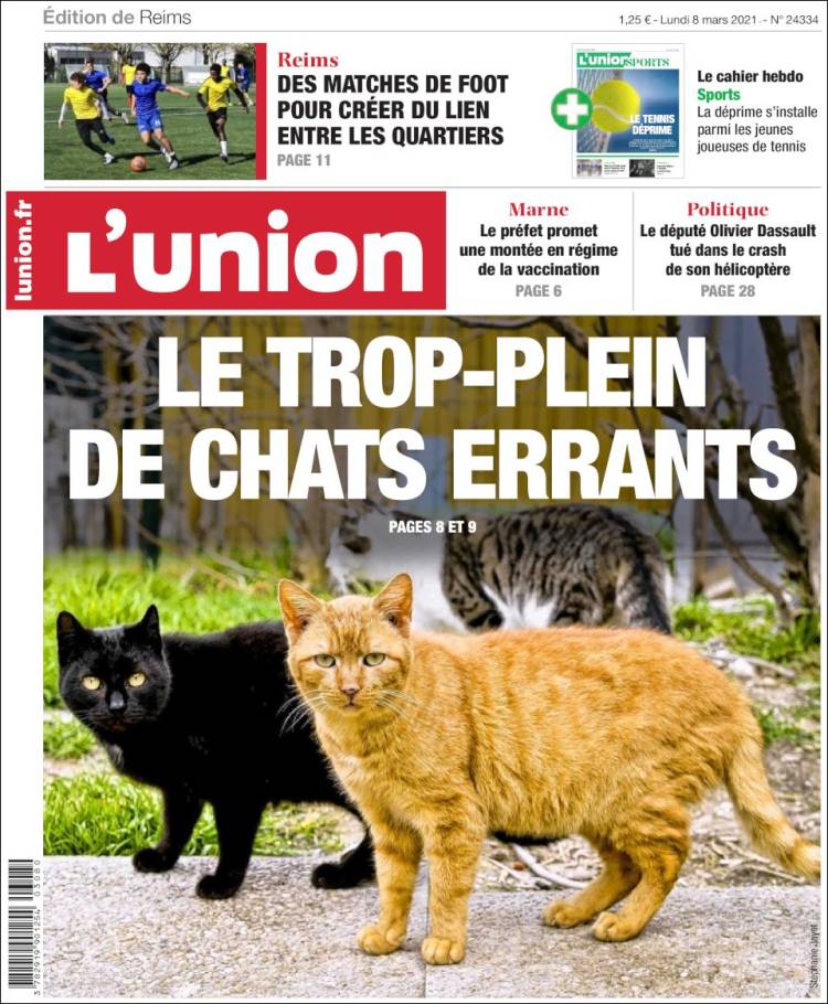 Portada de L'Union (Francia)