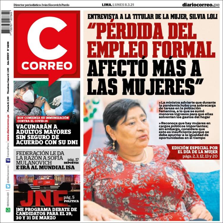 Portada de Diario Correo (Perú)