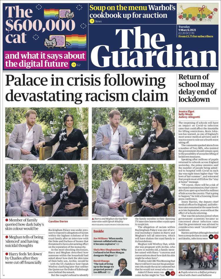 Periódico The Guardian (Reino Unido). Periódicos de Reino Unido. Toda