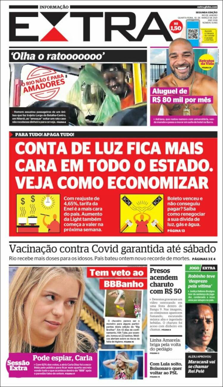 Portada de Extra (Brasil)