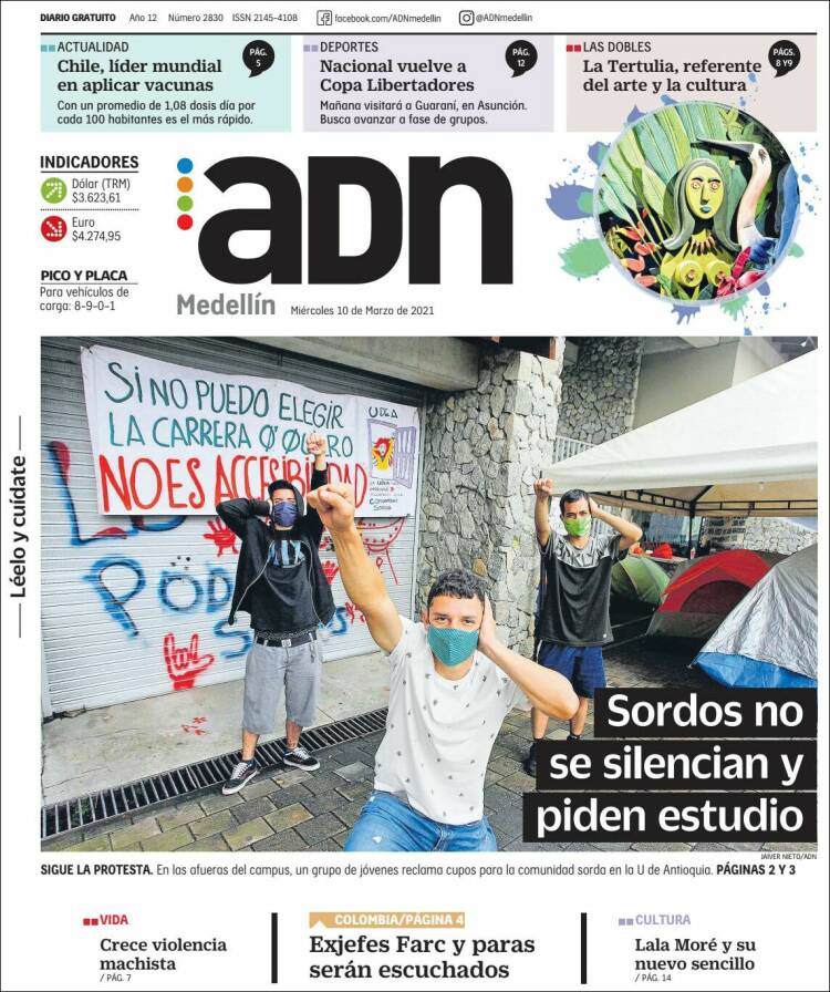 Portada de ADN - Medellín (Colombia)