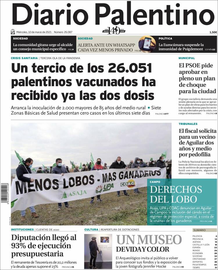 Portada de Diario Palentino (España)