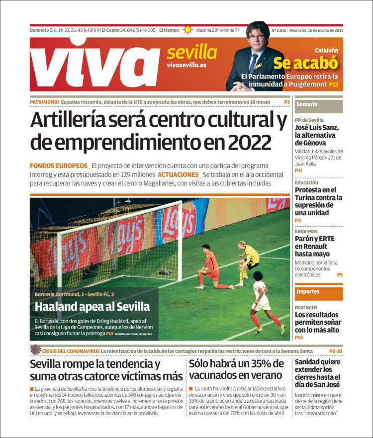 Portada de Viva Sevilla (España)