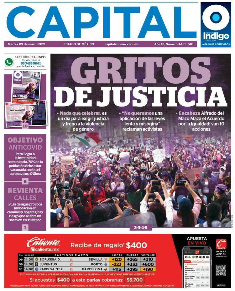 Portada de Capital México (México)