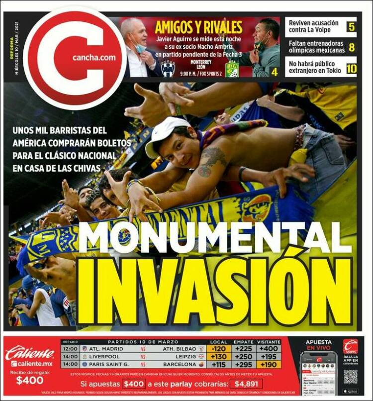 Portada de Cancha (México)