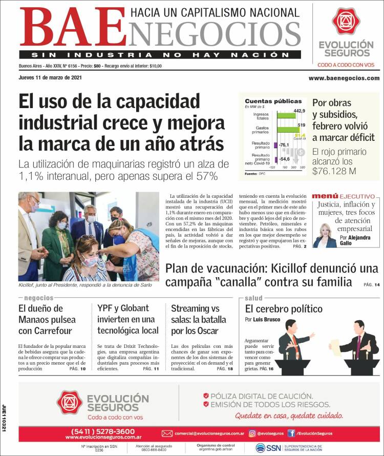 Portada de Buenos Aires Económico (Argentine)