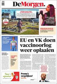 Portada de De Morgen (Belgique)