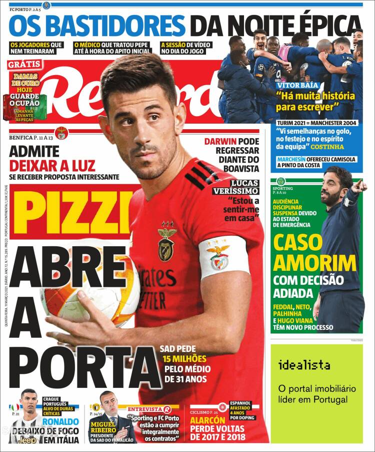 Portada de Record (Portugal)