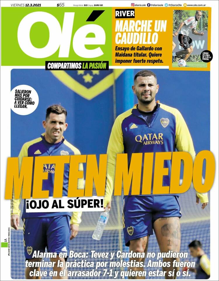 Portada de Olé (Argentina)