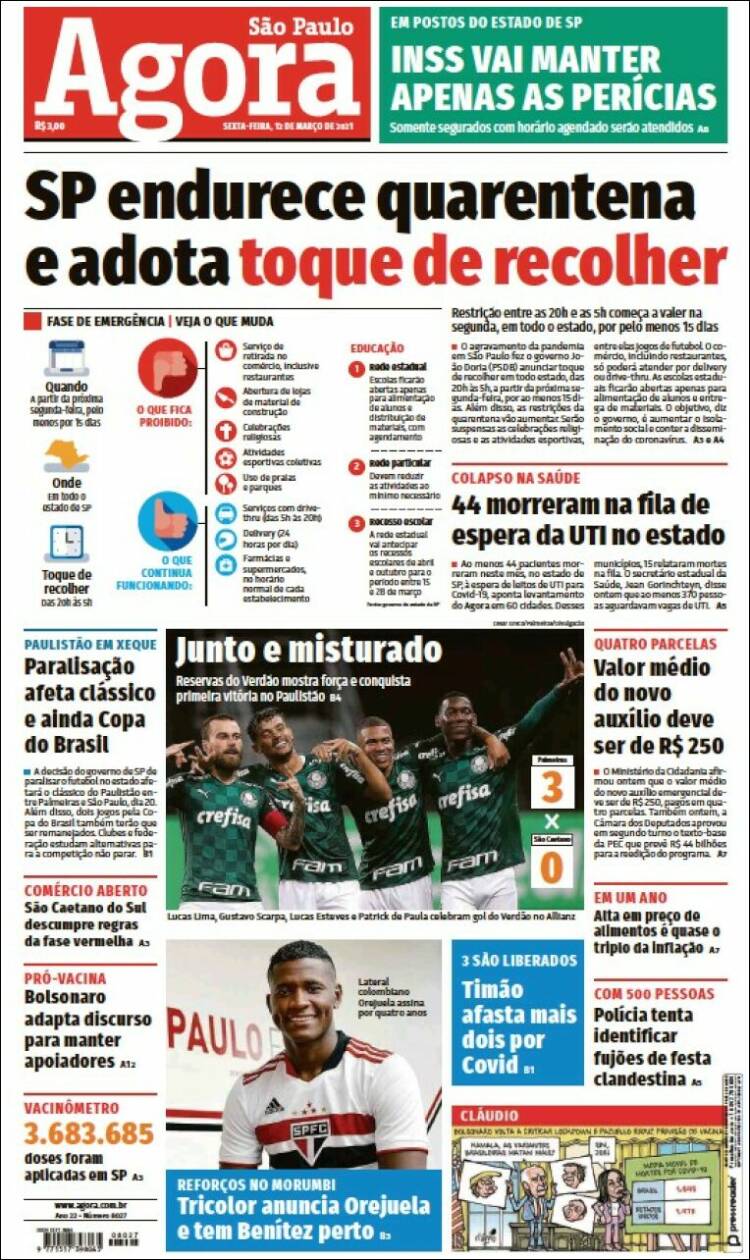 Portada de Jornal Agora (Brasil)
