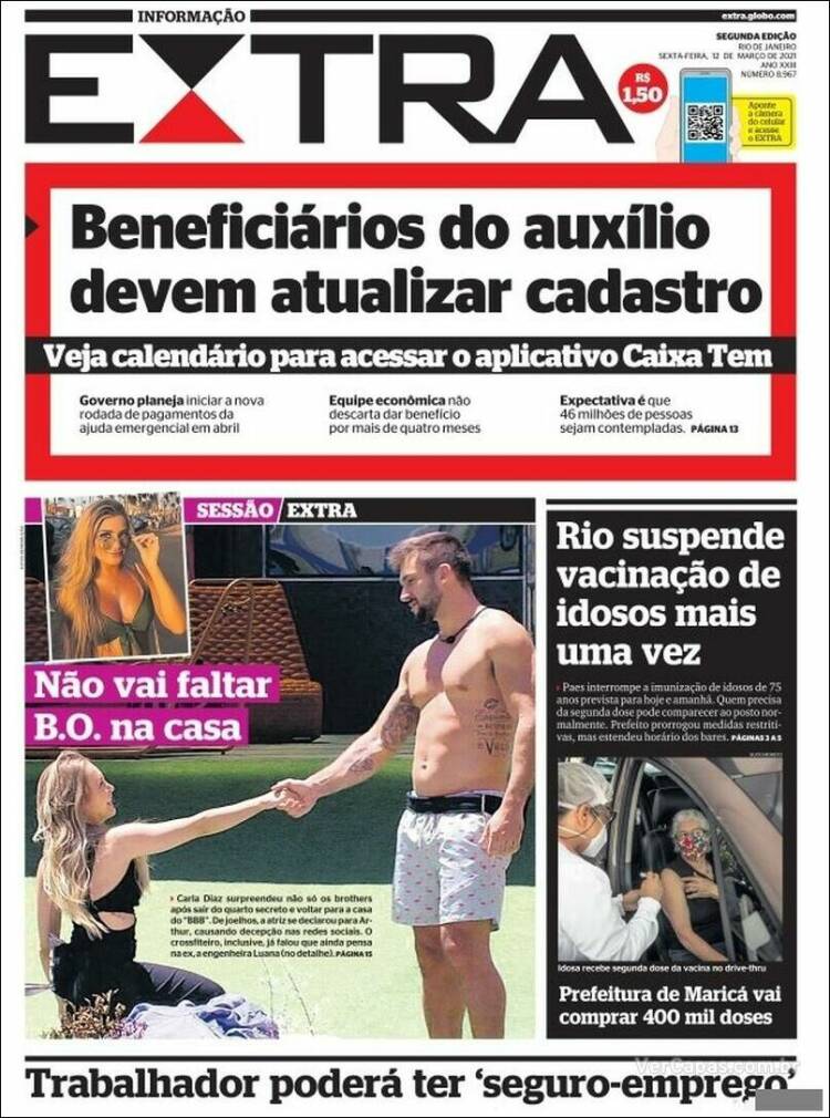 Portada de Extra (Brasil)