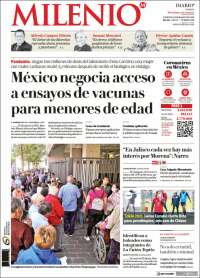 Portada de Milenio - Jalisco (M&eacute;xico)