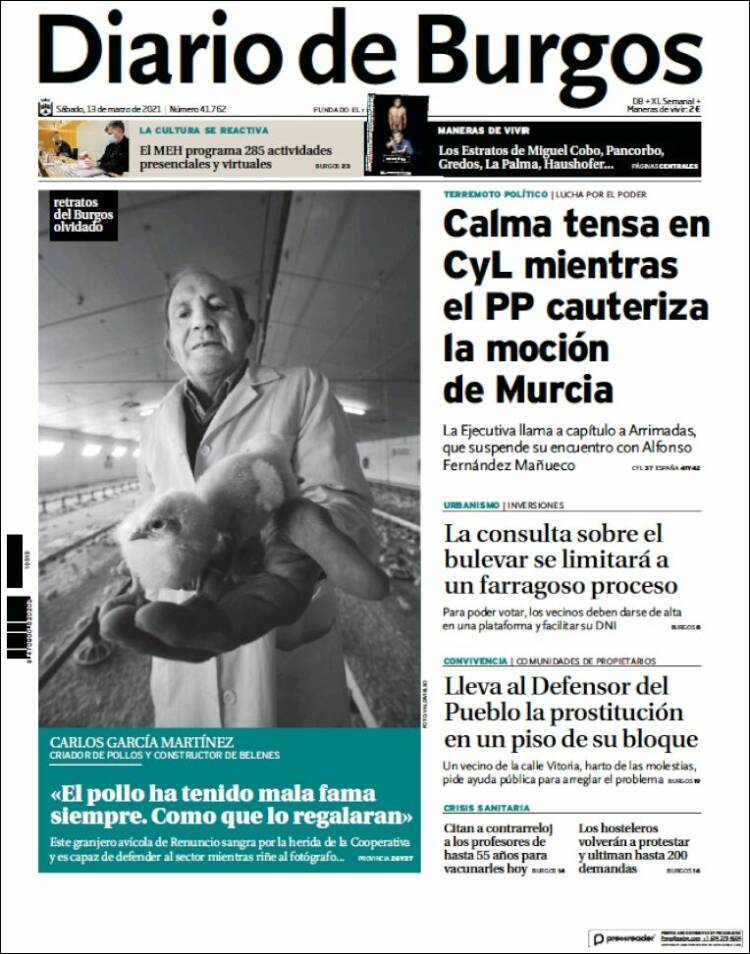 Portada de Diario de Burgos (Espa&ntilde;a)