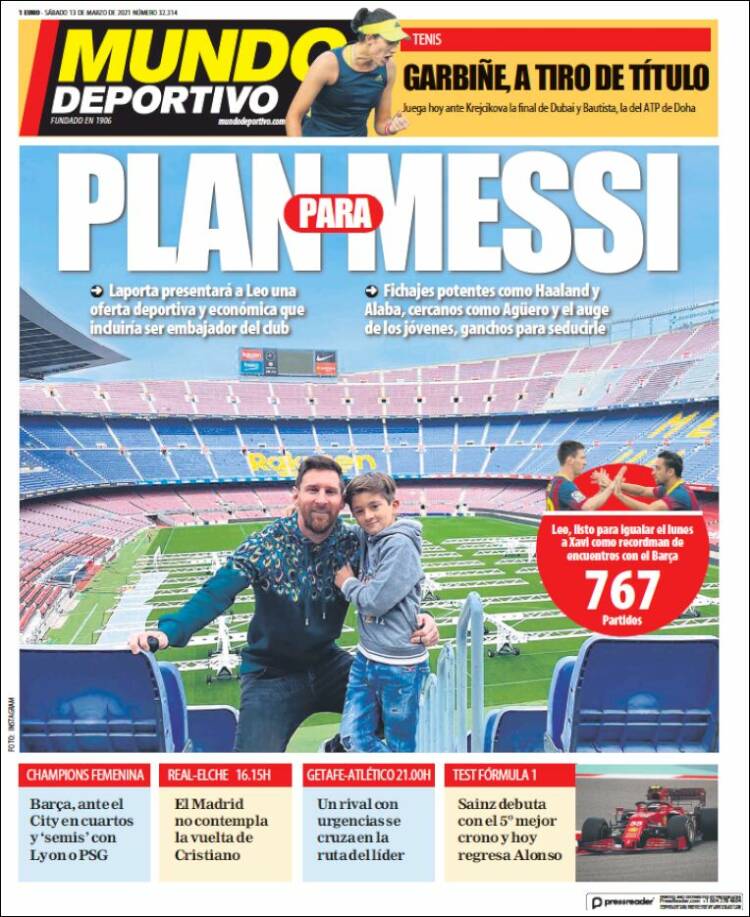 Portada de El Mundo Deportivo (Espa&ntilde;a)