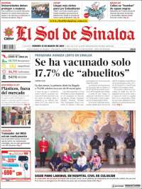 Portada de El Sol de Sinaloa (México)