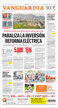 Portada de Vanguardia (México)