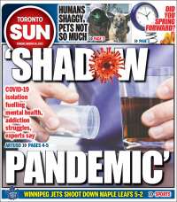 Portada de The Toronto Sun (Canadá)