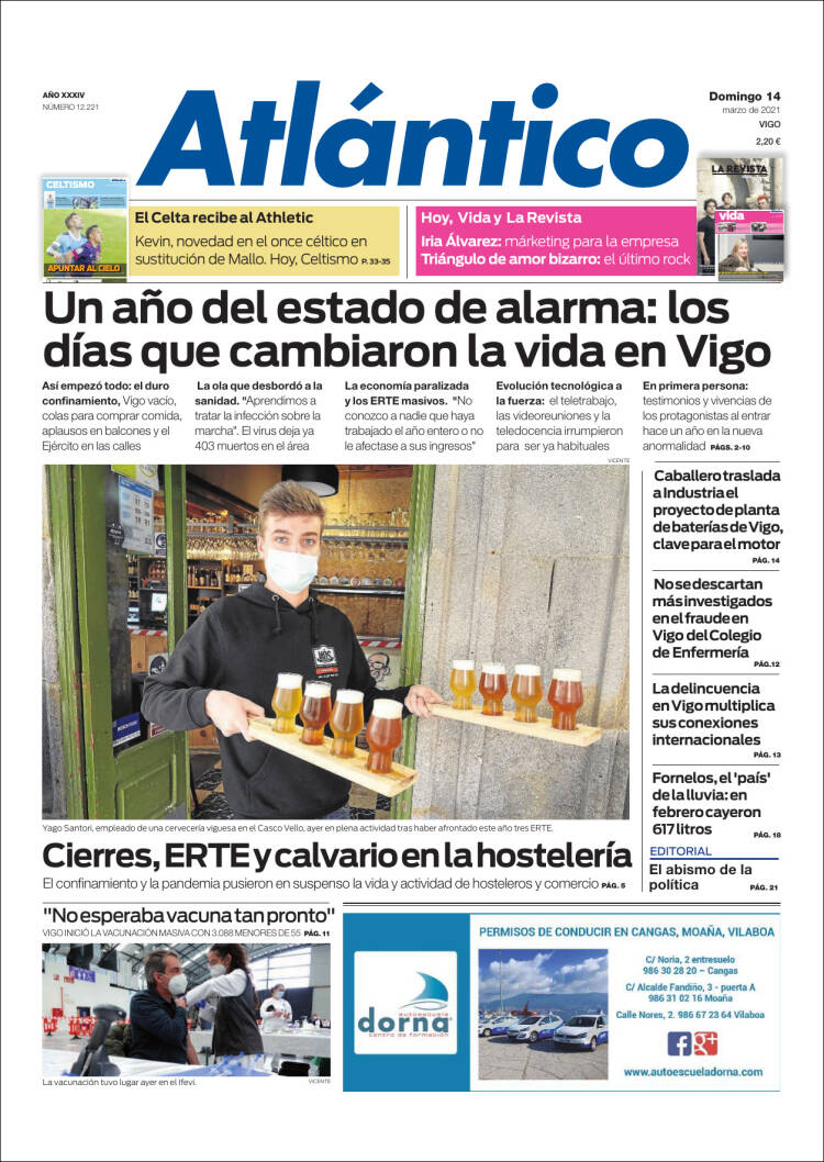 Portada de Atlántico Diario (España)