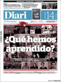 Portada de Diari de Tarragona (España)