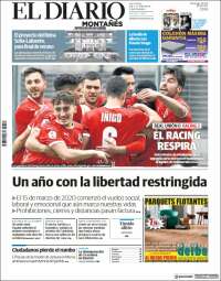 Portada de El Diario Montañés (España)