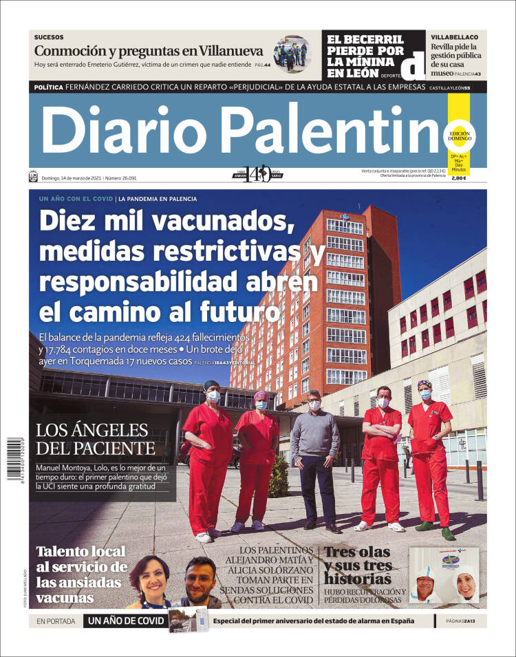 Portada de Diario Palentino (España)