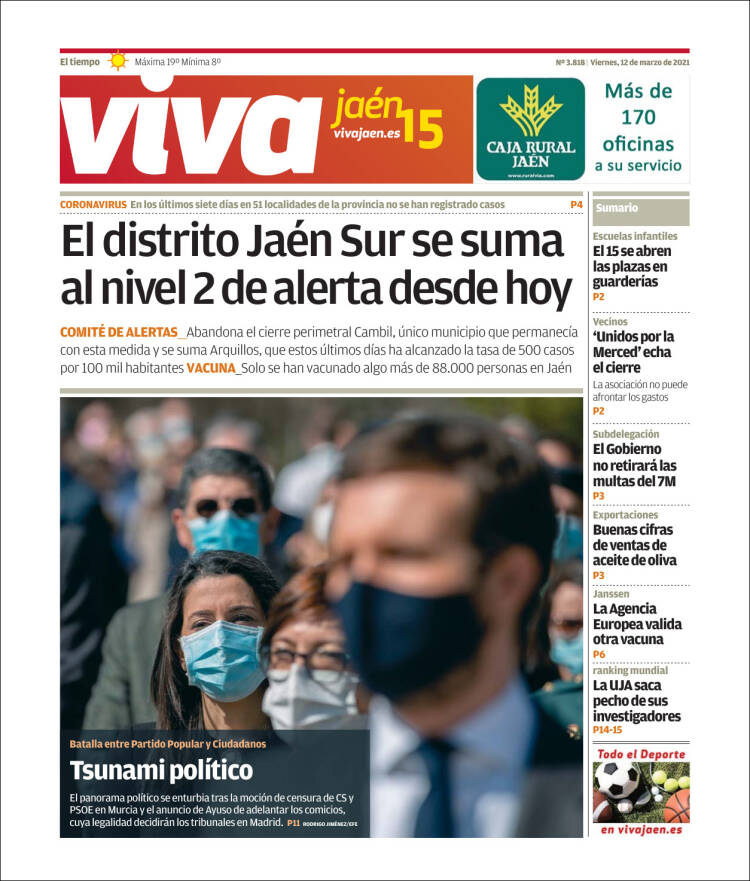 Portada de Viva Jaén (España)