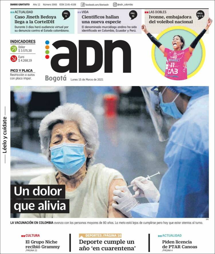 Portada de ADN - Bogotá (Colombia)