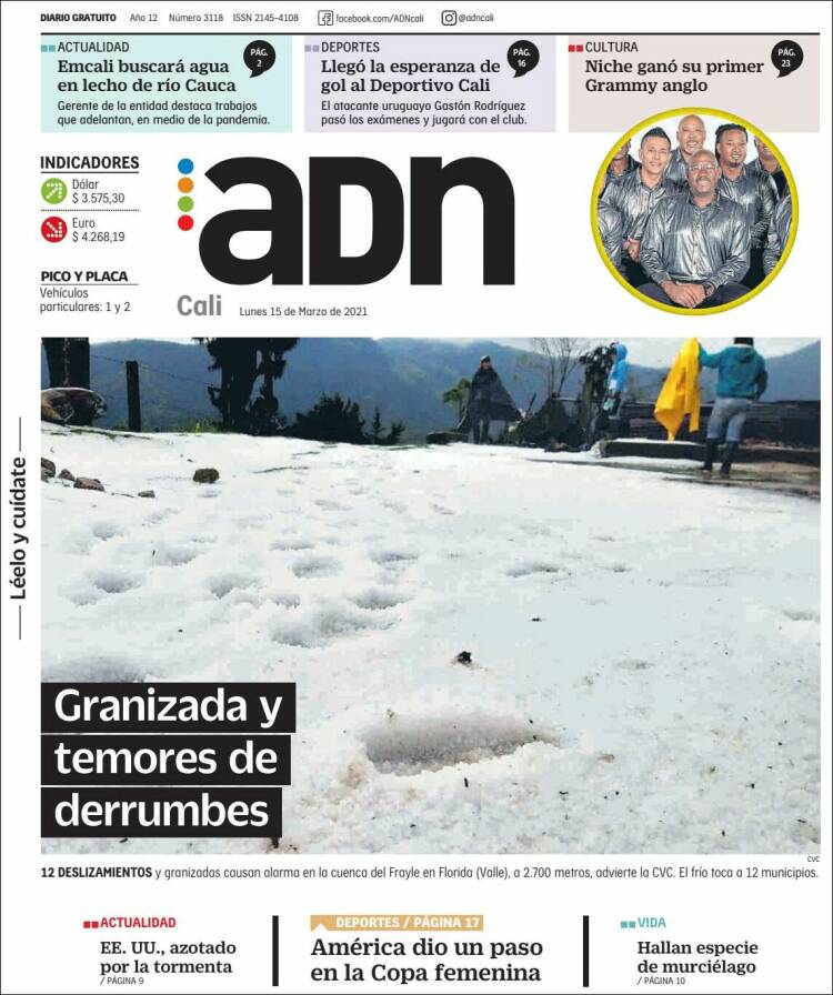 Portada de ADN - Cali (Colombia)