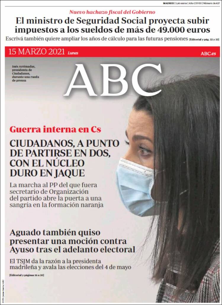 Portada de ABC (España)