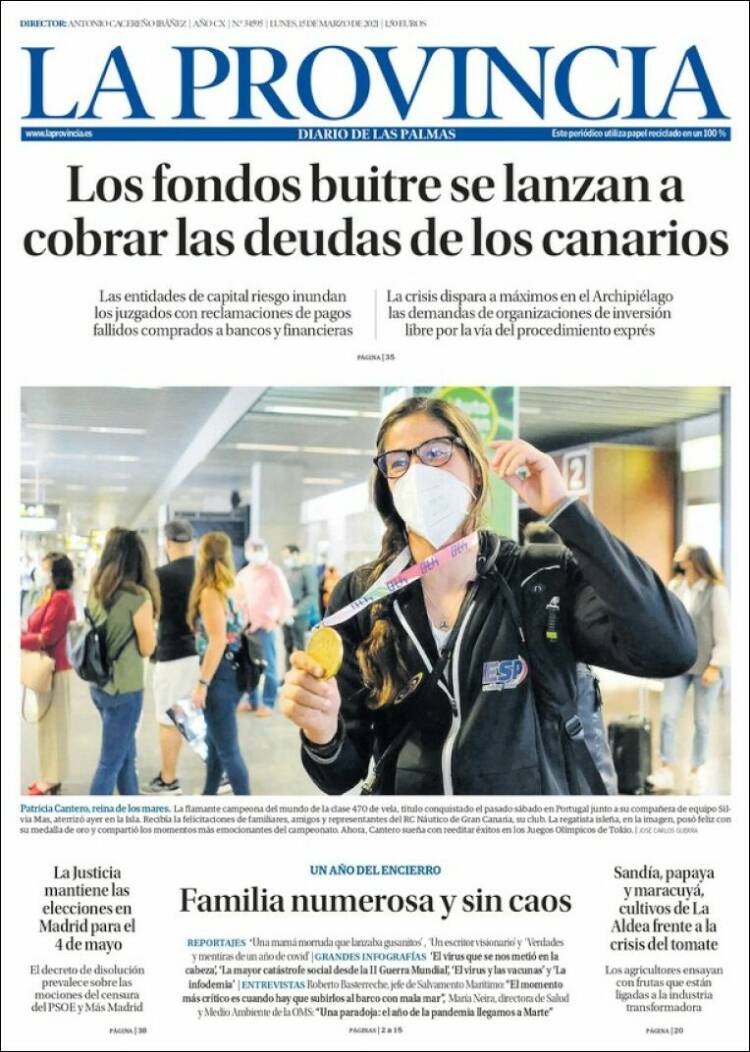 Portada de La Provincia (España)