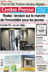 Portada de Centre Presse (Francia)