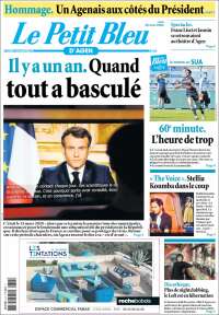 Portada de Le Petit Bleu (Francia)