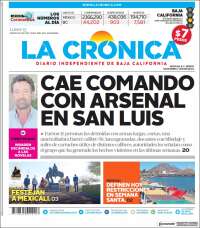 Portada de La Crónica de Baja California (M&eacute;xico)