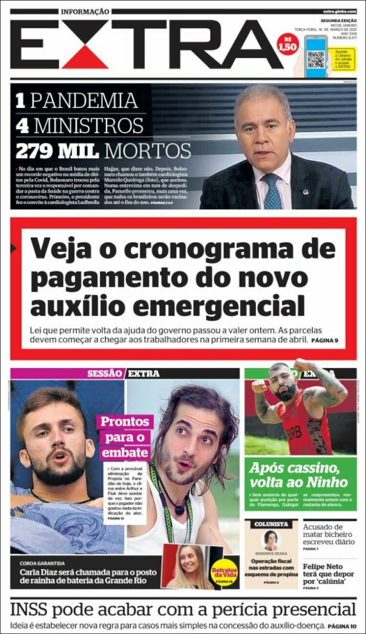 Portada de Extra (Brasil)