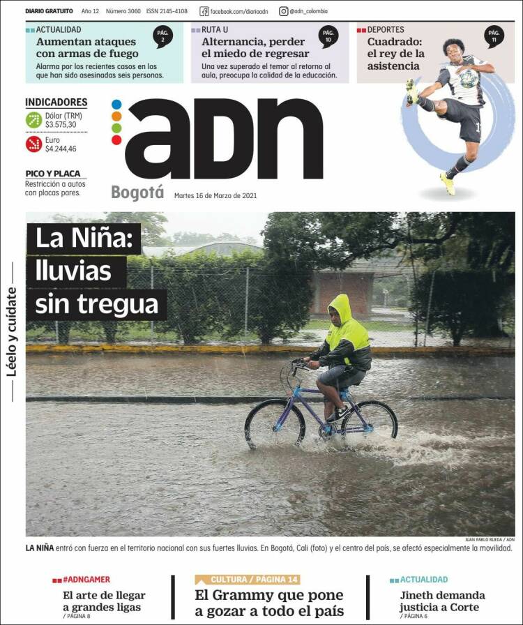 Portada de ADN - Bogotá (Colombia)