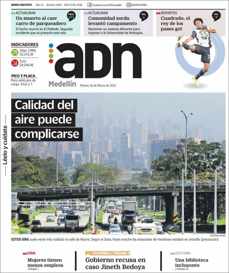 Portada de ADN - Medellín (Colombia)
