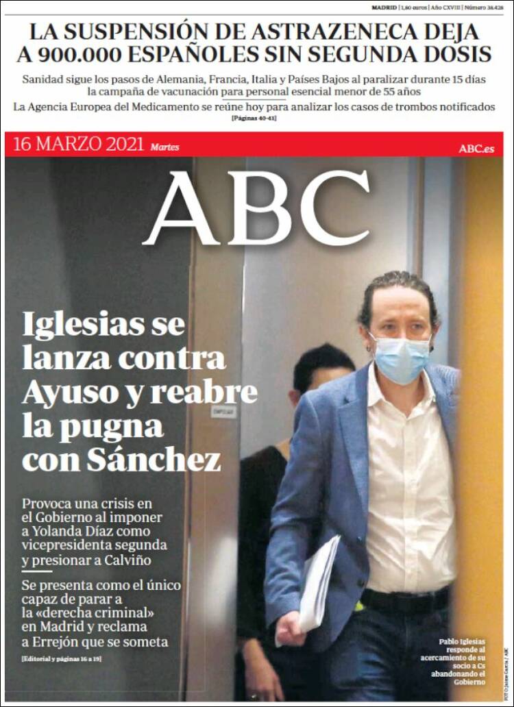 Portada de ABC (España)