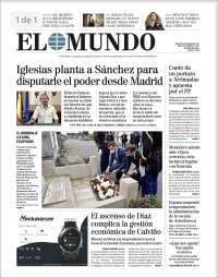 Portada de El Mundo (España)