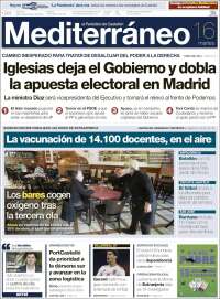 Portada de El Periódico Mediterraneo (España)