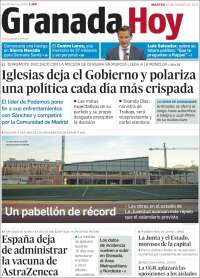 Portada de Granada Hoy (España)