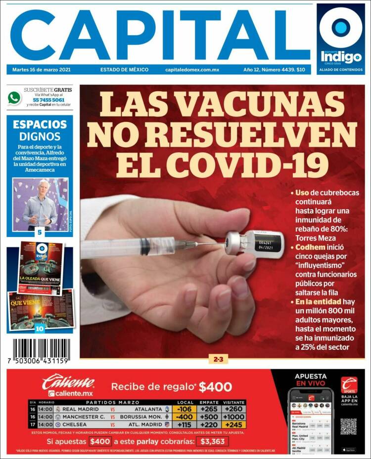 Portada de Capital México (M&eacute;xico)