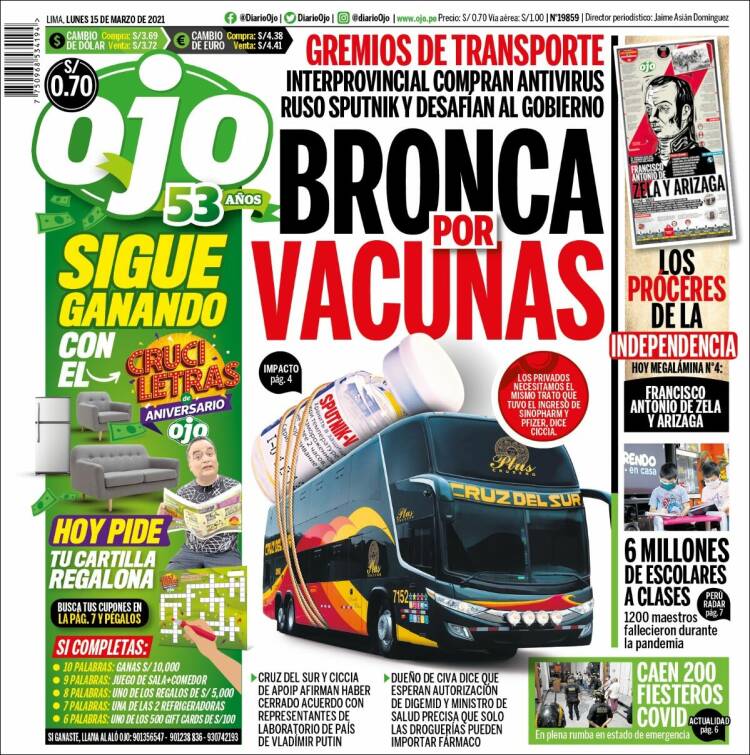 Portada de Ojo (Per&uacute;)