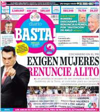 Portada de Diario Basta (México)