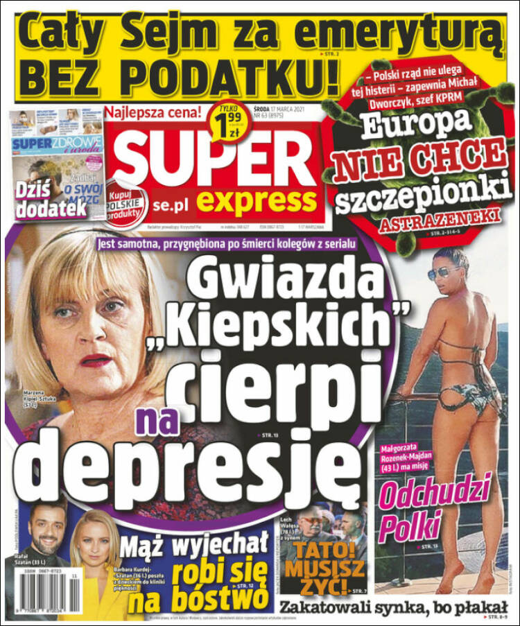 Portada de Super Express (Pologne)