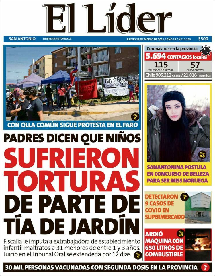 Portada de Lider de San Antonio (Chile)