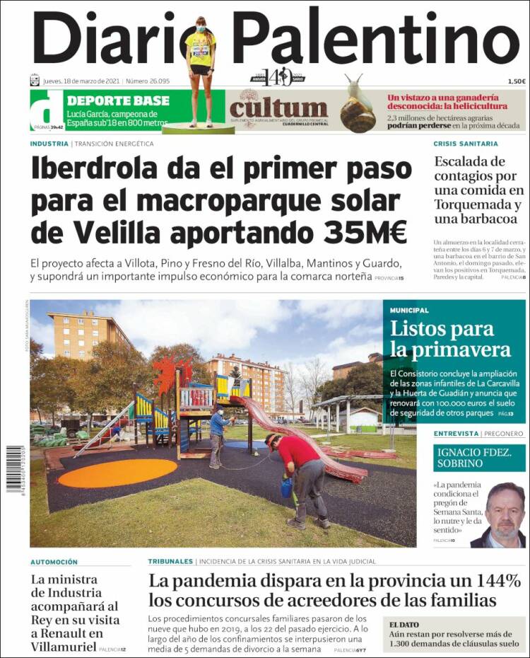 Portada de Diario Palentino (Espa&ntilde;a)