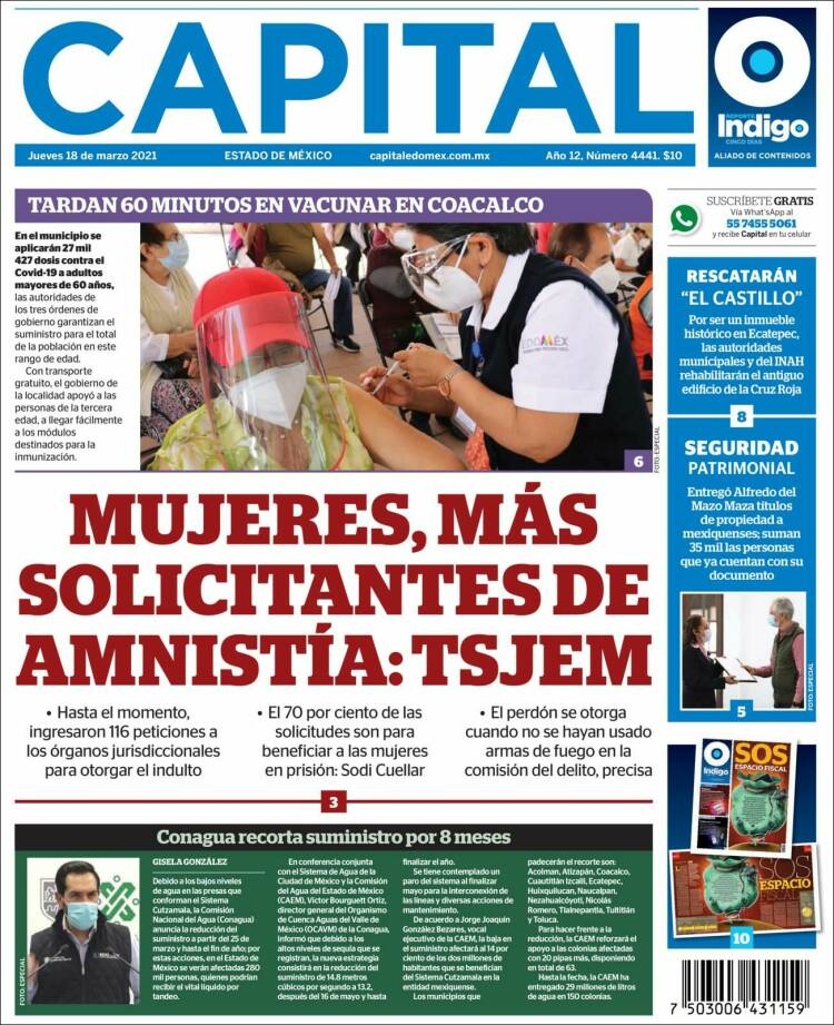 Portada de Capital México (M&eacute;xico)