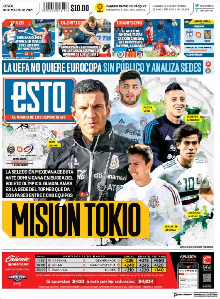 Portada de Esto (M&eacute;xico)