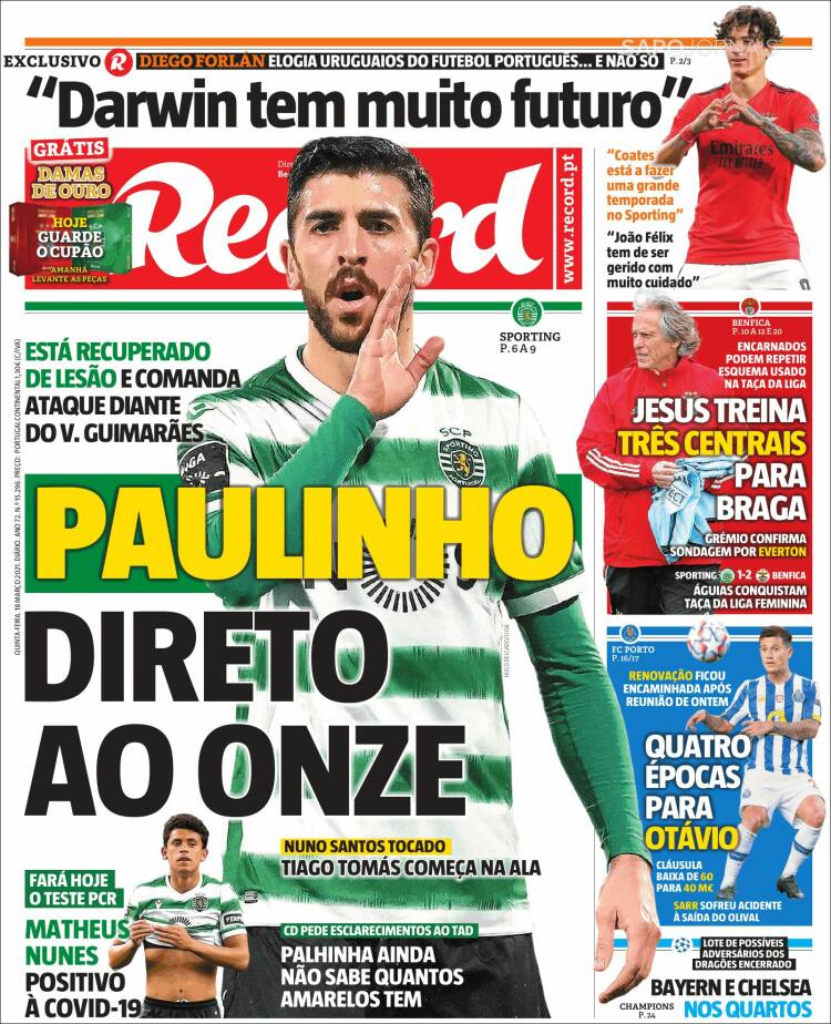 Portada de Record (Portugal)